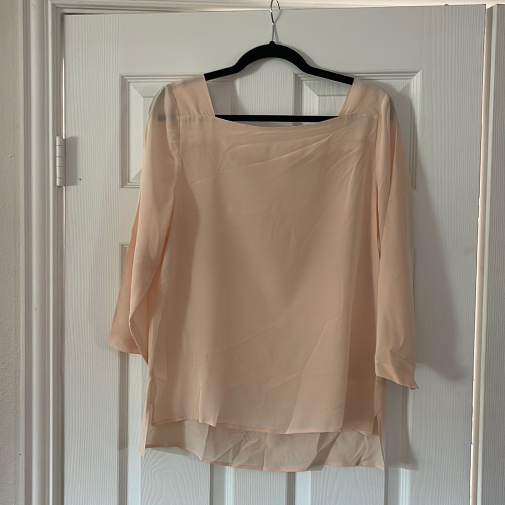 100% Silk Blush Blouse